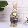 Artificial Simulated Straw Bunny Cute Easter Straw Rabbit Figurines Easter