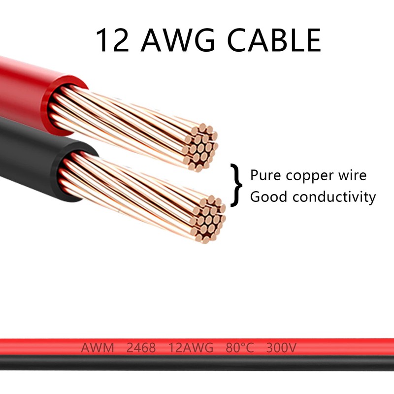 PNGKNYOCN 45A Male to XT90 Short Cable 30cm 12AWG XT90
