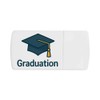 Azeeda 'Graduation Cap Academic' Pill Box with Tablet Splitter (PI00035925)