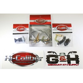 Hi-Caliber Powersports Parts Carb Carburetor Kit + Primer Pump + Choke Starter Rebuild Kit compatible with the 1998-2004 Honda TRX 450 Foreman ATVs