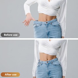 Frutain 8 Set Pant Waist Tightener Star Buttons Pins for Loose Jeans Reusable Waist Cincher Clip Jean Waist Tightener for Clothing Dresses Skirts No Sewing Decoration Accessories