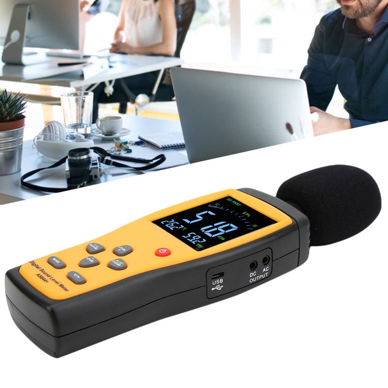 SMART SENSOR AS844+ Sound Level Meter LCD Digital Decibel Meter