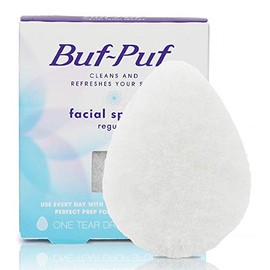 Buf-Puf Esponja facial, exfoliante, probada por dermatólogos, reutilizable, elimina la suciedad profunda que puede causar brotes y puntos negros, 1 un