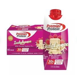 Premier Protein Premier Protein 30g High Protein Shake, Indulgence White Chocolate Raspberry - 15 Pack