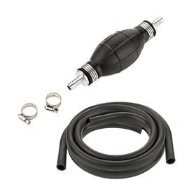 LST Outboard Motor Hand Pump Transfer Pump for Petrol Diesel Water Oil Uelle Fuel Pump with Hose and Hose Clamps, 8 mm Inner Diameter