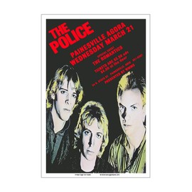 Raw Sugar Art Studio The Police 1979 Cleveland Concert Poster