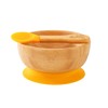 Vinsani Bamboo Bowl and Spoon Set for Baby/Toddler, Suction Plate,