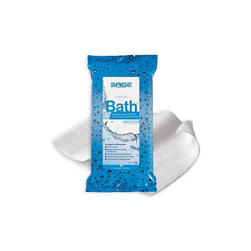 6 Packs New Comfort Bath Clean Scent Bath Wipes 8