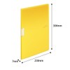 Kokuyo La-LM10Y File Clear Book MOTTE A4 10 Pocket Yellow