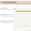 Marribol Glass 3-1 Golden Monthly Dry Erase Calendar Whiteboard for