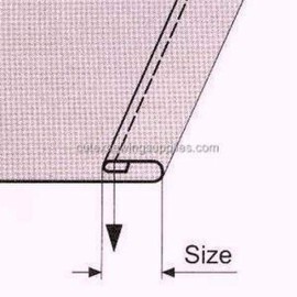 Double Fold Clean Finish Hemmer With Swing-Away Bracket For Sewing Machine (Hem Size 3 /8")