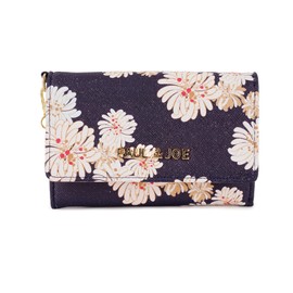 Paul & Joe ACCESSOIRES PJA-W973 Women's Card Case, Chrysantheme, Floral Print, Wallet, Business Card Holder, Passcase, navy
