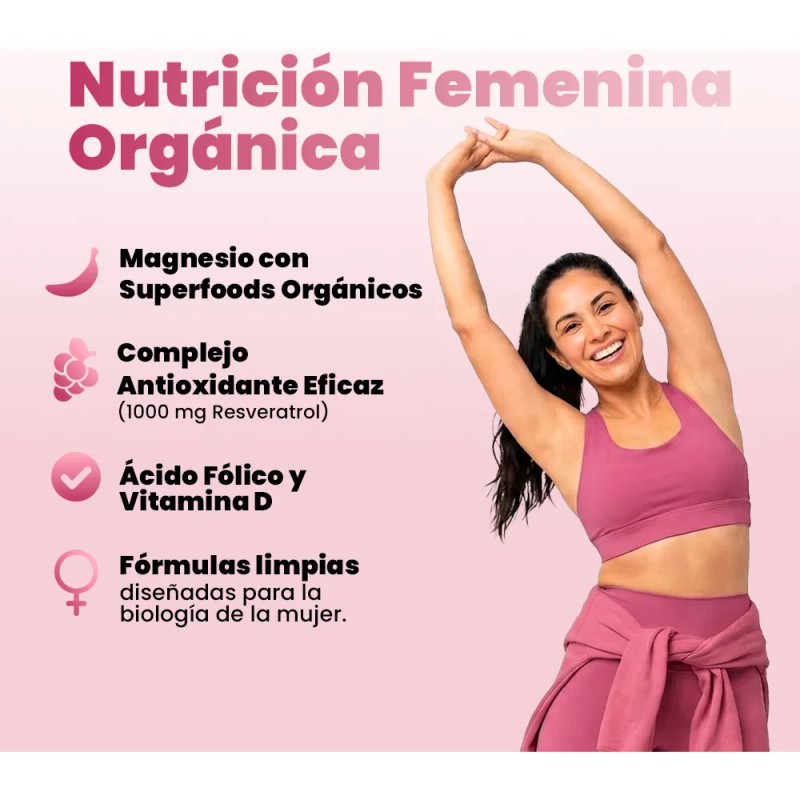Suplemento En Cpsula Purely Organics Resveratrol Y Magnesio X 1340mg