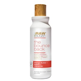 RAW SUGAR, The Bounce Back, Acondicionador Hidratante y Fortalecedor, con Manteca de Mango, Agave y Aceite de Zanahoria, Prensado en Frío, Vegano, Libre de Sulfatos, Parabenos y Siliconas, 532 ml