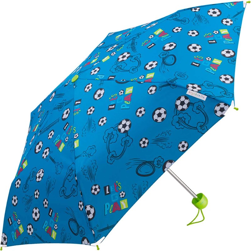 Ergobrella Children's Pocket Umbrella with Reflective Elements, football fan, soccer