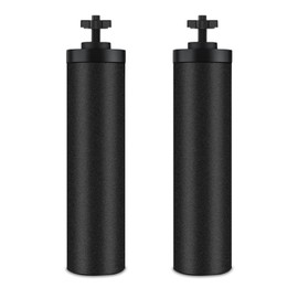 airkitrep Water Filter Replacement for Berkey, Black Purification Elements, Activated Carbon Filters, Compatible with Berkey Gravity Water Filter System, Pack of 2