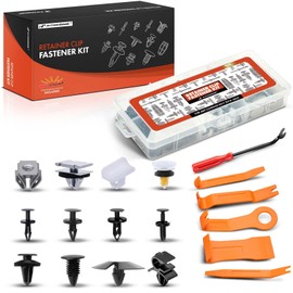 A-Premium 105PCS Bumper Trim Panel Fender Retainer Clips Compatible with Jeep Compass 2017-2023, with 1PC Fastener Remover