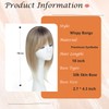 18 inch Hair Topper for Women with Bangs 3D 360°
