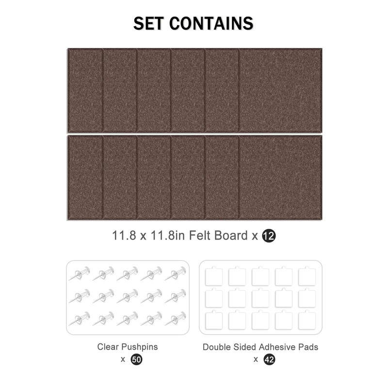 Hsurbtra Large Cork Board for Wall 47 x 36 Inch,