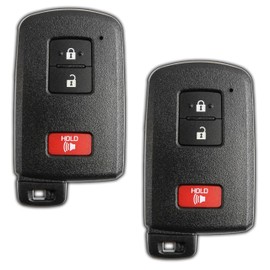 Keyless Option Remote Key Fob Smart 3btn for Toyota 4Runner Tundra Tacoma (89904-35060, HYQ14FBB, 0010) (2-Pack)