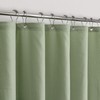 VivaNest Sage Green Waterproof Textured Cloth Fabric Shower Curtain with