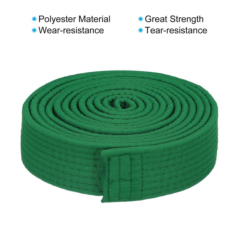 PATIKIL Taekwondo Colored Ranking Belt 1.5" x9.2Ft 2.8m, Polyester Martial