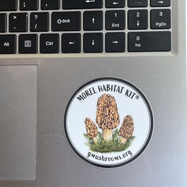 Morel Habitat Kit® & Custom Morel Sticker. Morel Habitat Kit ® Compatible with Any Soil Type Across The U.S., Outdoor Garden & Backyard Cultivation Set with Full Instructions - Made in The USA