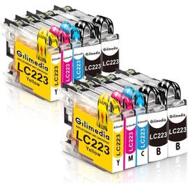 GILIMEDIA LC 223 LC-223 Printer Cartridges Compatible with Brother LC223 LC223xl LC-221 LC221 LC 221 for MFC-J5320DW J5620DW J5625DW J5720DW J4625DW J4620DW J4420DW J4120DW J4120DW J4120DW J4420DW