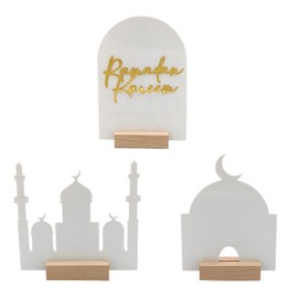Ramadans Countdown Calendar EidMubarak Ornament Kareem Ramadans Decoration for Home Islamic Party Decor Advent Calendar