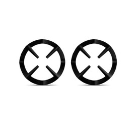 QUETTO 2 Pcs Gas Ring Reducer - Iron Holder for Gas Stove, Coffee Pot Stand