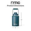 RTIC Half Gallon Outback Jug, Stainless Steel, Ceramic Lined Insulated