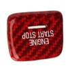Engine Push to Start Button Cover Carbon Fiber Start Switch
