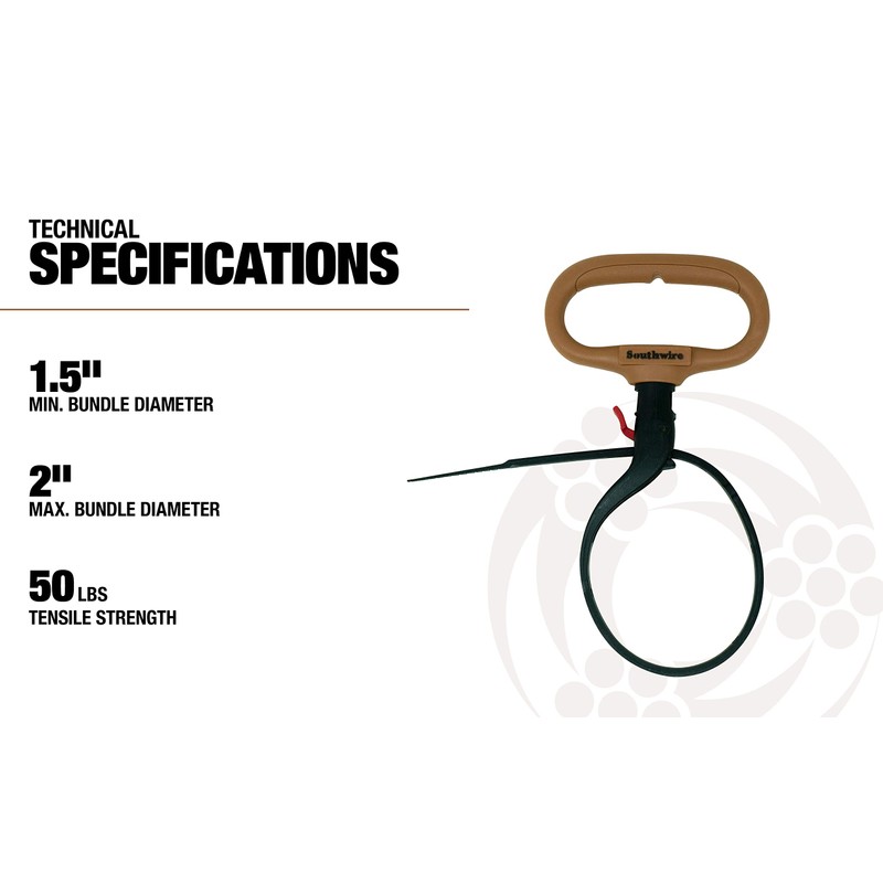 Southwire CLPT02 2-Inch Adjustable Heavy Duty Clamp Tie w/ Rotating