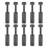 PATIKIL 1/4" Push to Connect Fitting Plug, 10 Pack Pneumatic