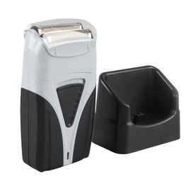 Recortadora de Barba Eléctrica, Afeitadora Inalámbrica Suave y de Poco Ruido, Flexible con Base para el Hogar para Hombres