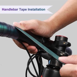 Bumlon Road Bike Handlebar Tapes Bicycle Cycling Bar Tapes EVA Non-slip Reflective Tape Ultra-light for Mountain Bike with Bar End Plugs Soft Comfortable Durable 2 PCS (Green)