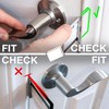 Door Silencer Strike Plate - Flexible, Noise Eliminating Fix for