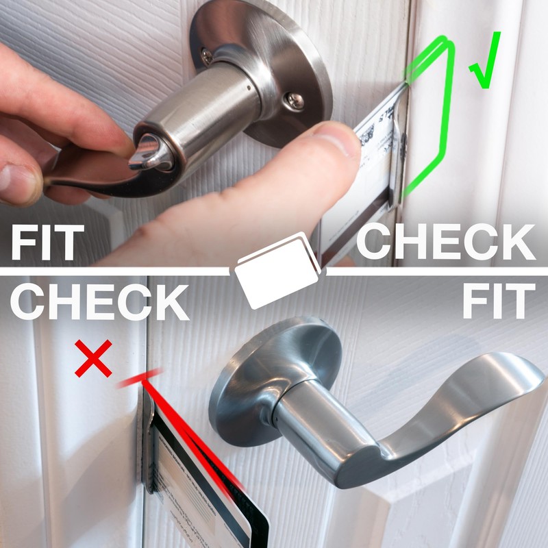 Door Silencer Strike Plate - Flexible, Noise Eliminating Fix for