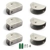 Glass Clamp 8-12mm Stainless Steel Glass Shelf Clips Wall Mounted