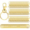 Baixi Gancho Para Llavero Macrame Dorado (50 Piezas + 50