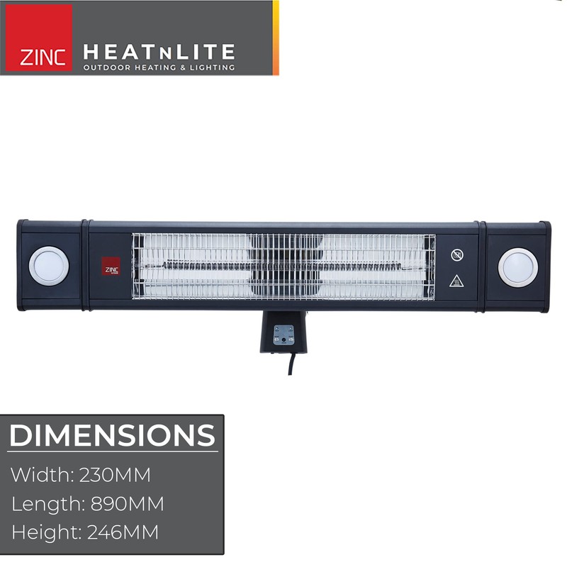Forum ZR-32299 Blaze Large Wall Mounted Patio Heater