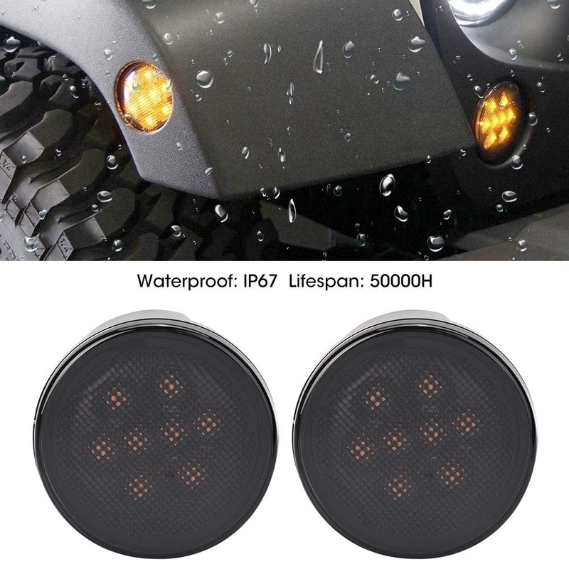 Señal de Luz LED 2Pcs, Luces de posición laterales para