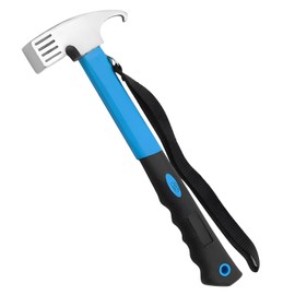 Camping Hammer Camping Mallet Tent Peg Stake Puller, Outdoor Multifunction High Carbon Steel Camping Hammer Hook Angle Design for Outdoor Camping Picnic Camping Tent or Hiking Backpacking (Blue)