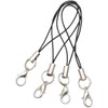 WsjiaboFux 20Pcs Black Mobile Phone Rope Strap Charm Lariat Lanyard