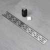 SaniteModar Linear Shower Drain, Shower Drain 24 inch High Water