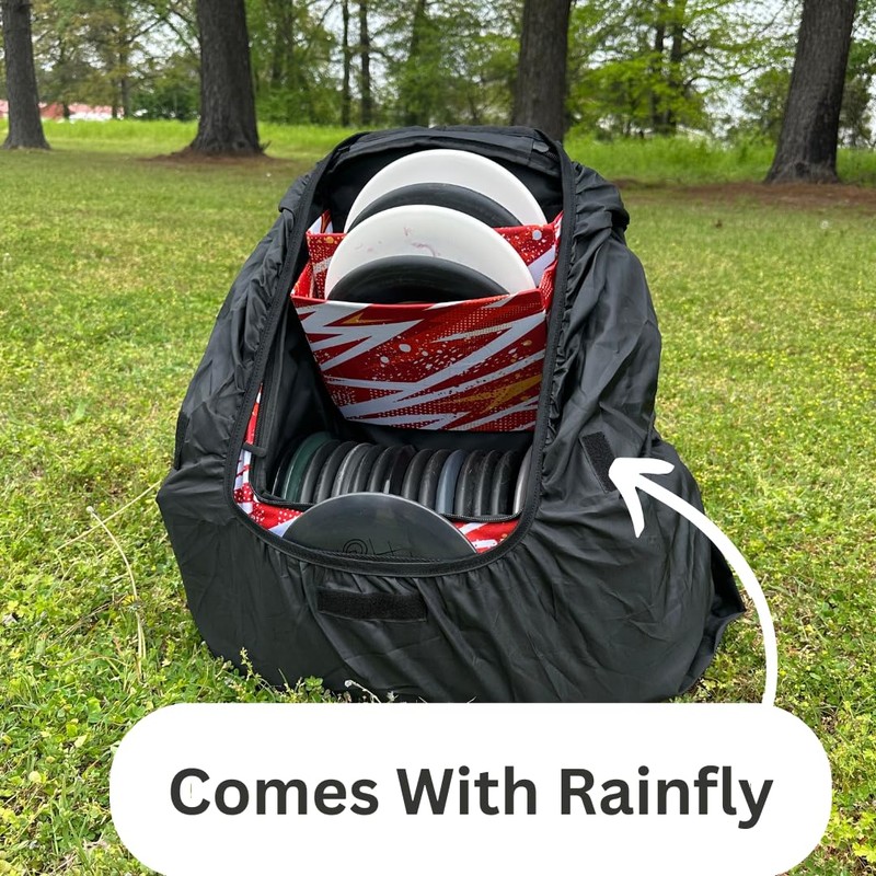 Discology Icon - Crimson Red - Disc Golf Bag (Crimson