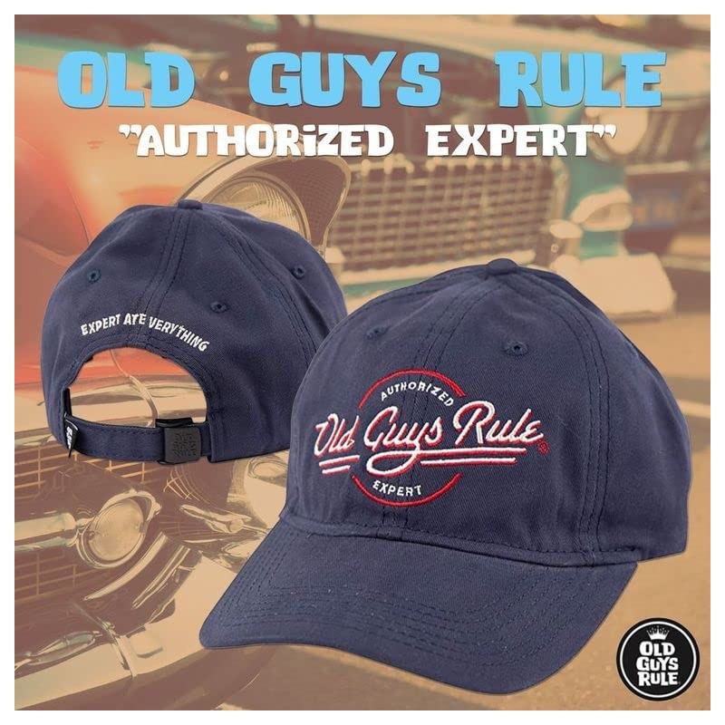 OLD GUYS RULE Gorro de experto autorizado, marino, Talla única