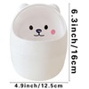 JVHLOV Desktop Trash Can with Lid, Mini Desktop Bin, Plastic
