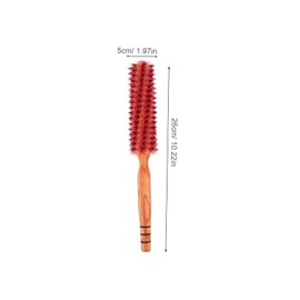 FOMIYES Wood Round Brush Small Rolling Brush Round Hairbrush for Blow Drying Fine Hair