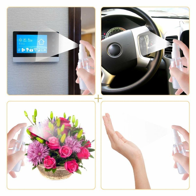 Unbranded 6Pack 100ml Travel Spray Bottle Plastic Transparent Perfume Empty